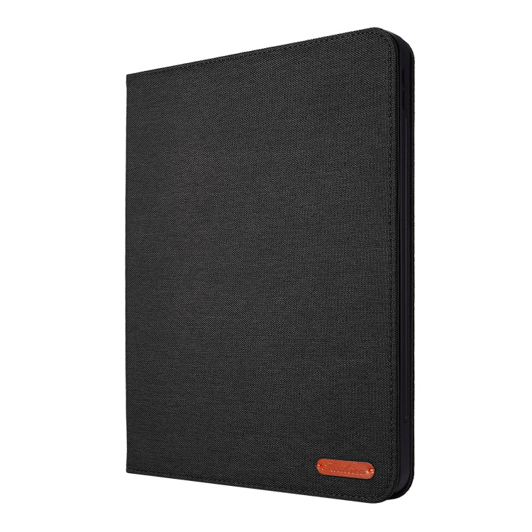 For iPad Pro 13 2024 Fabric Leather Tablet Case(Black)