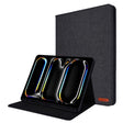 For iPad Pro 11 2024 Fabric Leather Tablet Case(Black) - iPad Pro 11 2024 Cases by PMC TechLife | Online Shopping South Africa | PMC TechLife | Buy Now Pay Later Mobicred