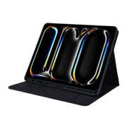 For iPad Pro 11 2024 Fabric Leather Tablet Case(Black)