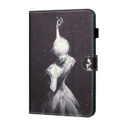 For iPad Pro 11 2024 Coloured Drawing Stitching Smart Leather Tablet Case(Girl)