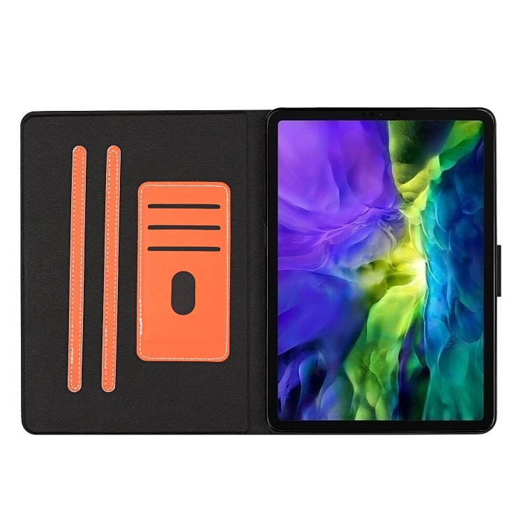 For iPad Pro 11 2024 Pure Color Smart Leather Tablet Case(Orange)