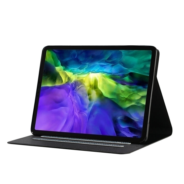 For iPad Pro 11 2024 Pure Color Smart Leather Tablet Case(Deep Green)