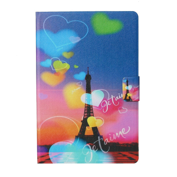 For iPad Pro 11 2024 Voltage Coloured Drawing Smart Leather Tablet Case(Romantic Tower)
