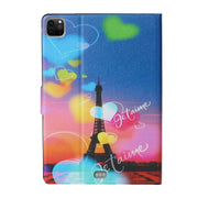 For iPad Pro 11 2024 Voltage Coloured Drawing Smart Leather Tablet Case(Romantic Tower)
