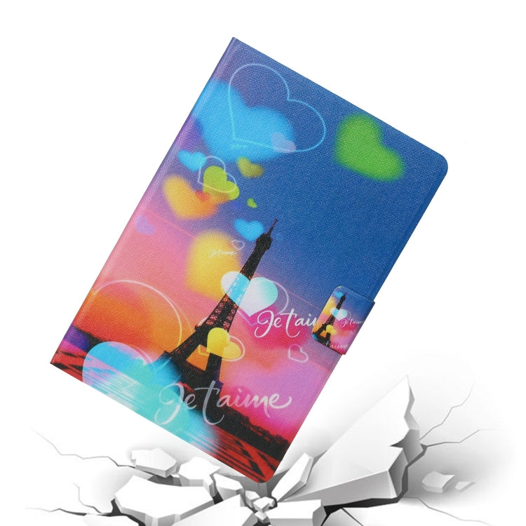 For iPad Pro 11 2024 Voltage Coloured Drawing Smart Leather Tablet Case(Romantic Tower)