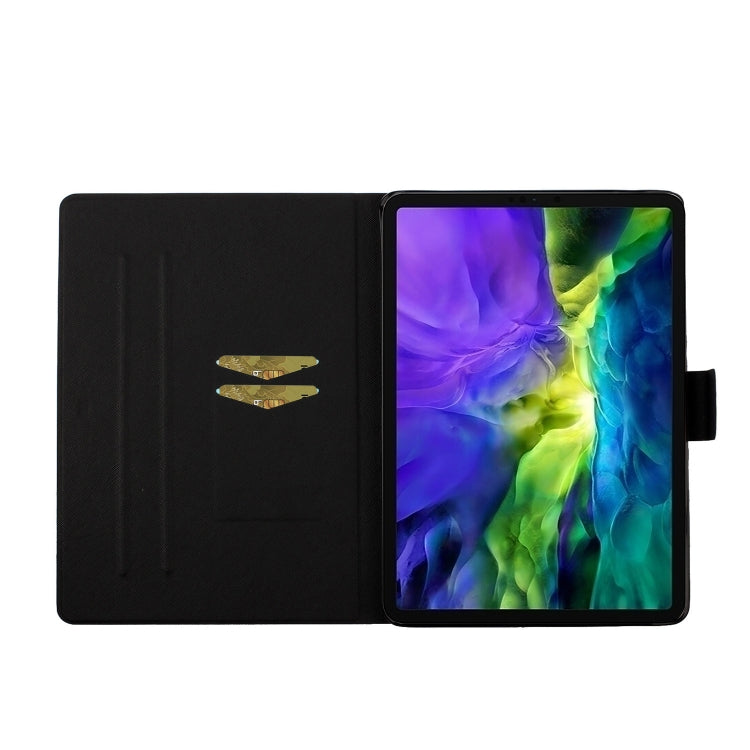 For iPad Pro 11 2024 Voltage Coloured Drawing Smart Leather Tablet Case(Butterflies)