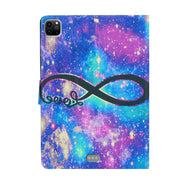 For iPad Pro 11 2024 Voltage Coloured Drawing Smart Leather Tablet Case(LOVE)