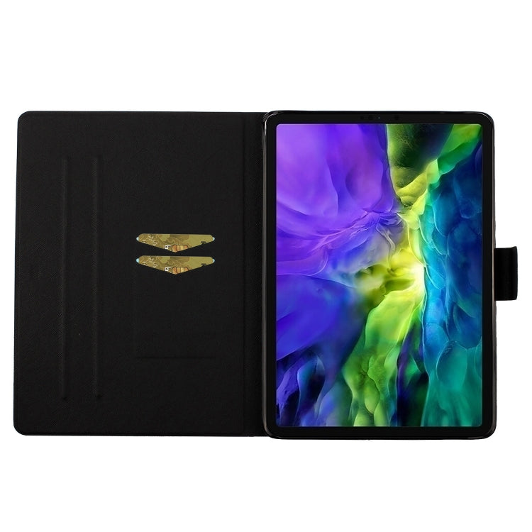 For iPad Pro 11 2024 Voltage Coloured Drawing Smart Leather Tablet Case(Dandelion)