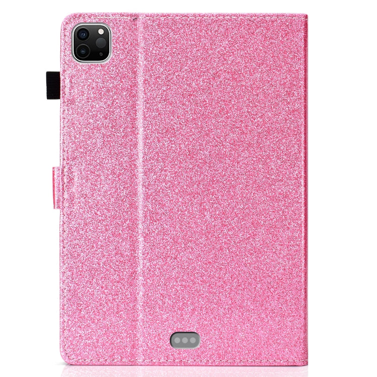 For iPad Pro 11 2024 Glitter Smart Leather Tablet Case(Pink)
