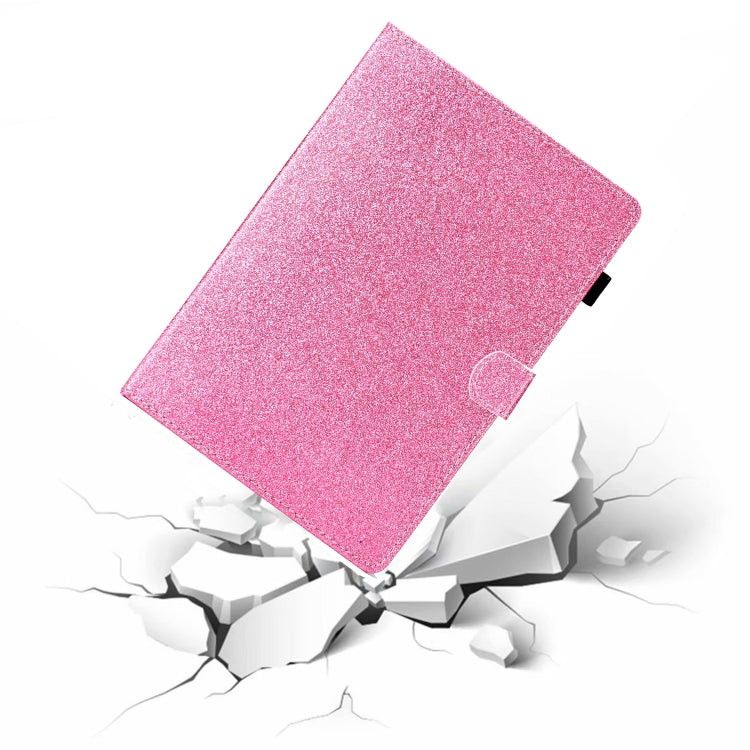 For iPad Pro 11 2024 Glitter Smart Leather Tablet Case(Pink)