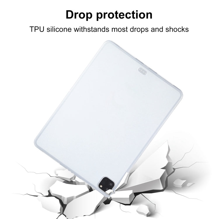 For iPad Pro 13 2024 TPU Tablet Case(Frosted Clear)