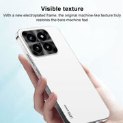 For Xiaomi Redmi K70 AG Frosted Electroplating Acrylic Phone Case(Black)