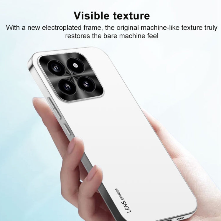 For Xiaomi Redmi K70 Ultra AG Frosted Electroplating Acrylic Phone Case(Silver White)