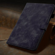 For iPad Pro 11 2024 Embossed Smile Smart Leather Tablet Case(Black)