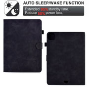 For iPad Pro 11 2024 Embossed Smile Smart Leather Tablet Case(Black)