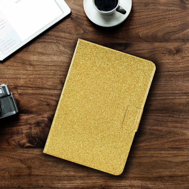 For iPad Pro 11 2024 Varnish Glitter Powder Smart Leather Tablet Case(Yellow)