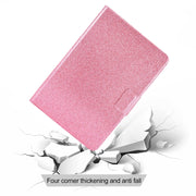 For iPad Pro 11 2024 Varnish Glitter Powder Smart Leather Tablet Case(Pink)