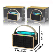 NewRixing NR8801 15W Portable Outdoor Bluetooth Speaker TWS Stereo Speaker(Black)