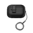 For AirPods Pro 2 Mechanical Switch Lock Bluetooth Earphone Protective Case(Black) - For AirPods Pro 2 by PMC Jewellery | Online Shopping South Africa | PMC Jewellery | Buy Now Pay Later Mobicred
