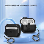 For AirPods Pro 2 Mechanical Switch Lock Bluetooth Earphone Protective Case(Blue)