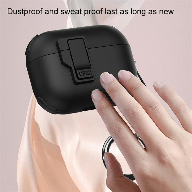 For AirPods Pro 2 Mechanical Switch Lock Bluetooth Earphone Protective Case(Yellow)
