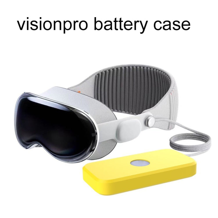 For Apple Vision Pro Accessories Power Silicone Protective Case(Yellow)