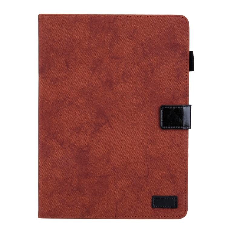 For iPad Pro 11 2024 Cloth Texture Leather Tablet Case(Brown)