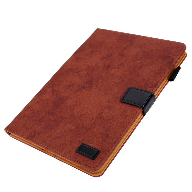 For iPad Pro 11 2024 Cloth Texture Leather Tablet Case(Brown)