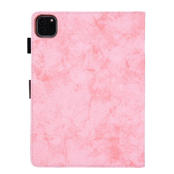 For iPad Pro 11 2024 Cloth Texture Leather Tablet Case(Pink)