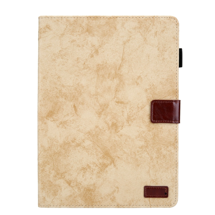 For iPad Pro 11 2024 Cloth Texture Leather Tablet Case(Yellow)
