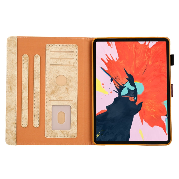 For iPad Pro 11 2024 Cloth Texture Leather Tablet Case(Yellow)