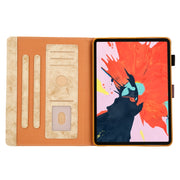 For iPad Pro 11 2024 Cloth Texture Leather Tablet Case(Yellow)