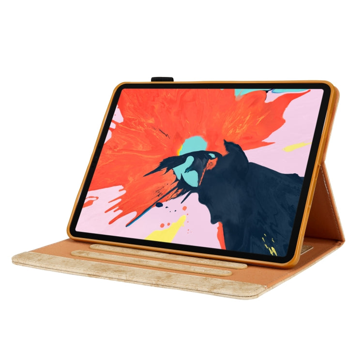 For iPad Pro 11 2024 Cloth Texture Leather Tablet Case(Yellow)