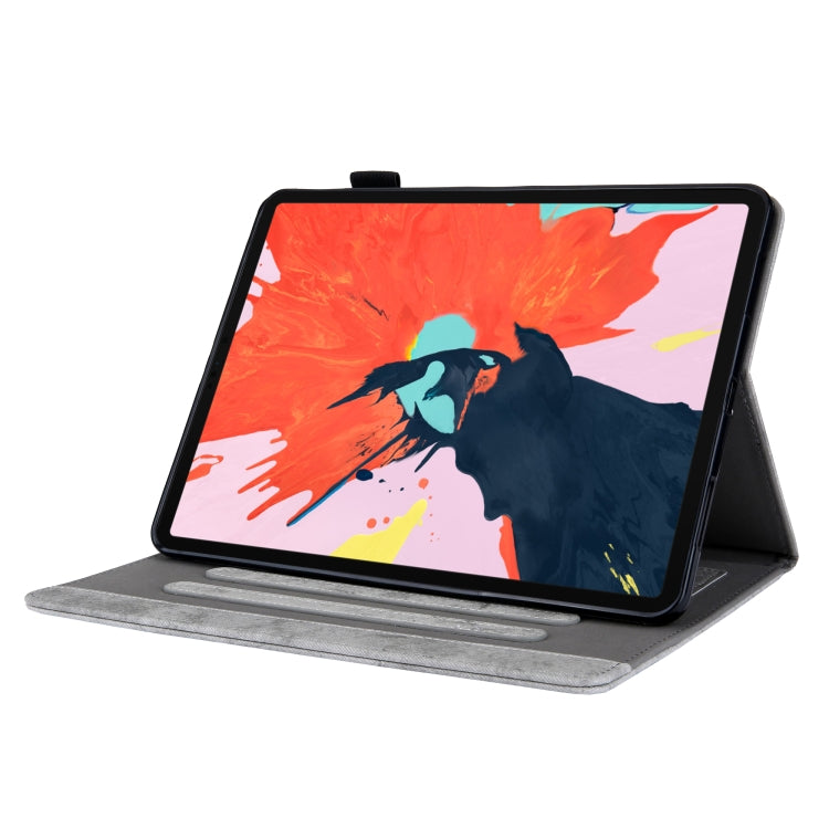 For iPad Pro 11 2024 Cloth Texture Leather Tablet Case(Grey)