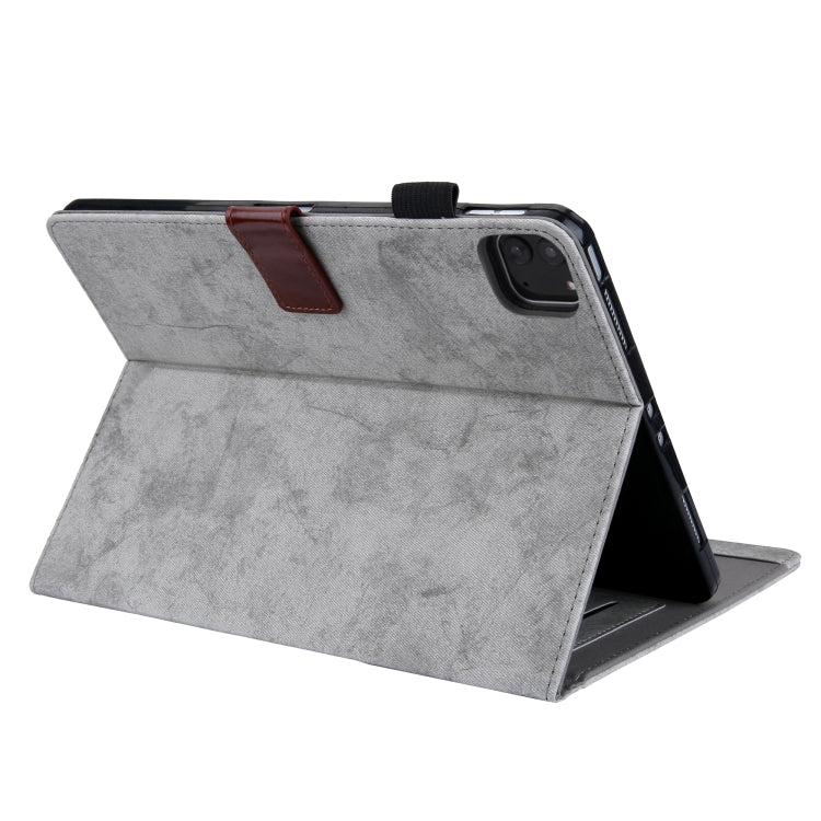 For iPad Pro 11 2024 Cloth Texture Leather Tablet Case(Grey)