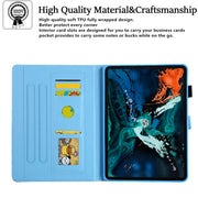 For iPad Pro 11 2024 Colored Drawing Leather Smart Tablet Case(Sunset)