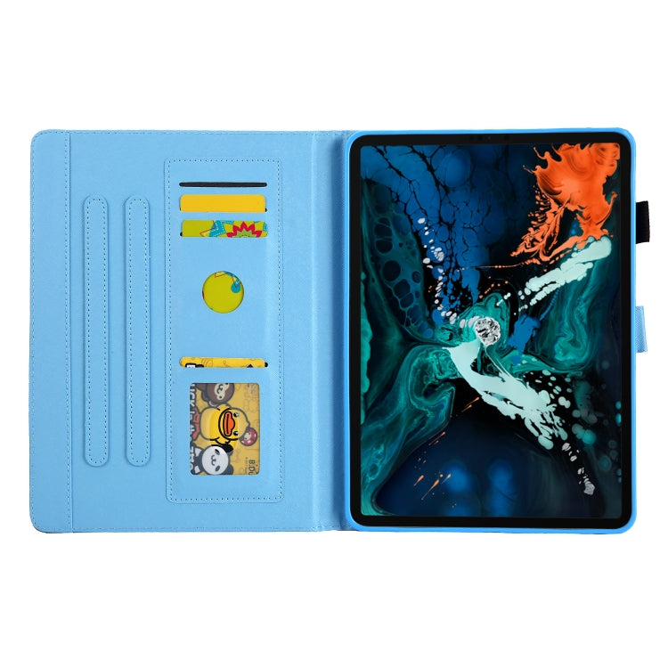 For iPad Pro 11 2024 Colored Drawing Leather Smart Tablet Case(Beach)