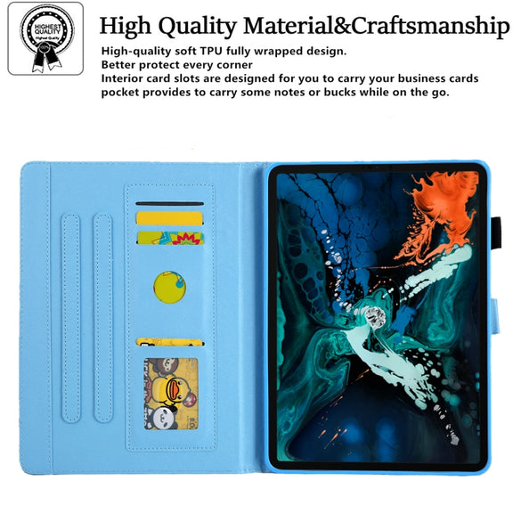 For iPad Pro 11 2024 Colored Drawing Leather Smart Tablet Case(Starry Sky)