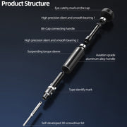 3 in 1 QianLi iWhale Special S2 Steel Magnetic Torque 3D Screwdriver, Model:A/B/C