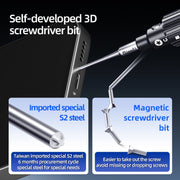 3 in 1 QianLi iWhale Special S2 Steel Magnetic Torque 3D Screwdriver, Model:A/B/C