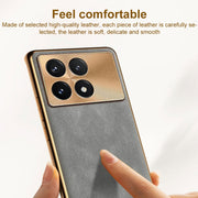 For Xiaomi Redmi K70 Pro Electroplating Lambskin Leather Phone Case(Green)