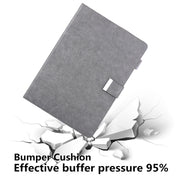 For iPad Pro 11 2024 Business Style Horizontal Flip Leather Smart Tablet Case with Holder(Grey)