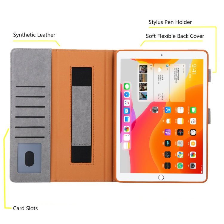 For iPad Pro 11 2024 Business Style Horizontal Flip Leather Smart Tablet Case with Holder(Grey)
