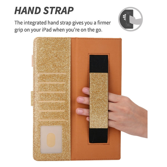 For iPad Pro 11 2024 Business Style Horizontal Flip Leather Smart Tablet Case with Holder(Gold)