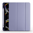 For iPad Pro 11 2024 3-fold TPU Leather Smart Tablet Case with Pen Slot(Lavender Purple) - iPad Pro 11 2024 Cases by PMC TechLife | Online Shopping South Africa | PMC TechLife | Buy Now Pay Later Mobicred