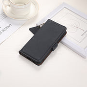 For iPhone 16 Plus Side-Magnetic TJ Genuine Leather RFID Phone Case(Blue)