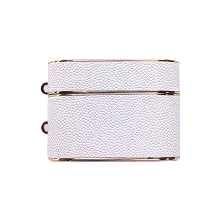 For AirPods Pro 2 Cylindrical Ball Texture Bluetooth Earphone Protective Case(White)