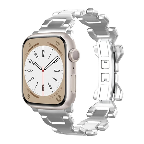For Apple Watch 38mm Y Type Pure Titanium Watch Band(Silver)