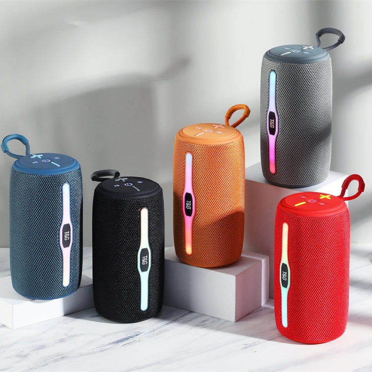 T&G TG675 Music Pulse Wireless Bluetooth Speaker with LED Light(Red)
