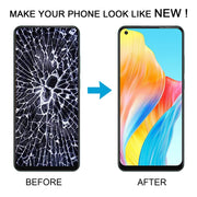 For OPPO A78 4G CPH2565 OLED LCD Screen Digitizer Full Assembly with Frame